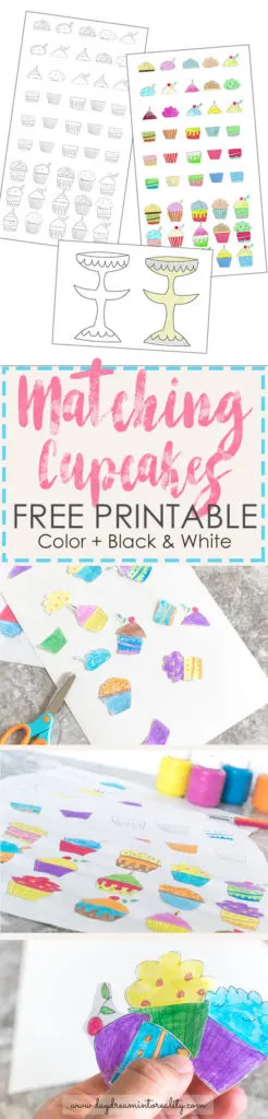 Do your kids like cupcakes? Come and get this amazing Matching Cupcake printable that you and your kids are going to love!