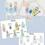 Popsicle Stick Christmas Story Puppet Craft for Kids & Free Template -Pinterest Image