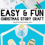 Popsicle Stick Christmas Story Puppet Craft for Kids & Free Template -Pinterest Image