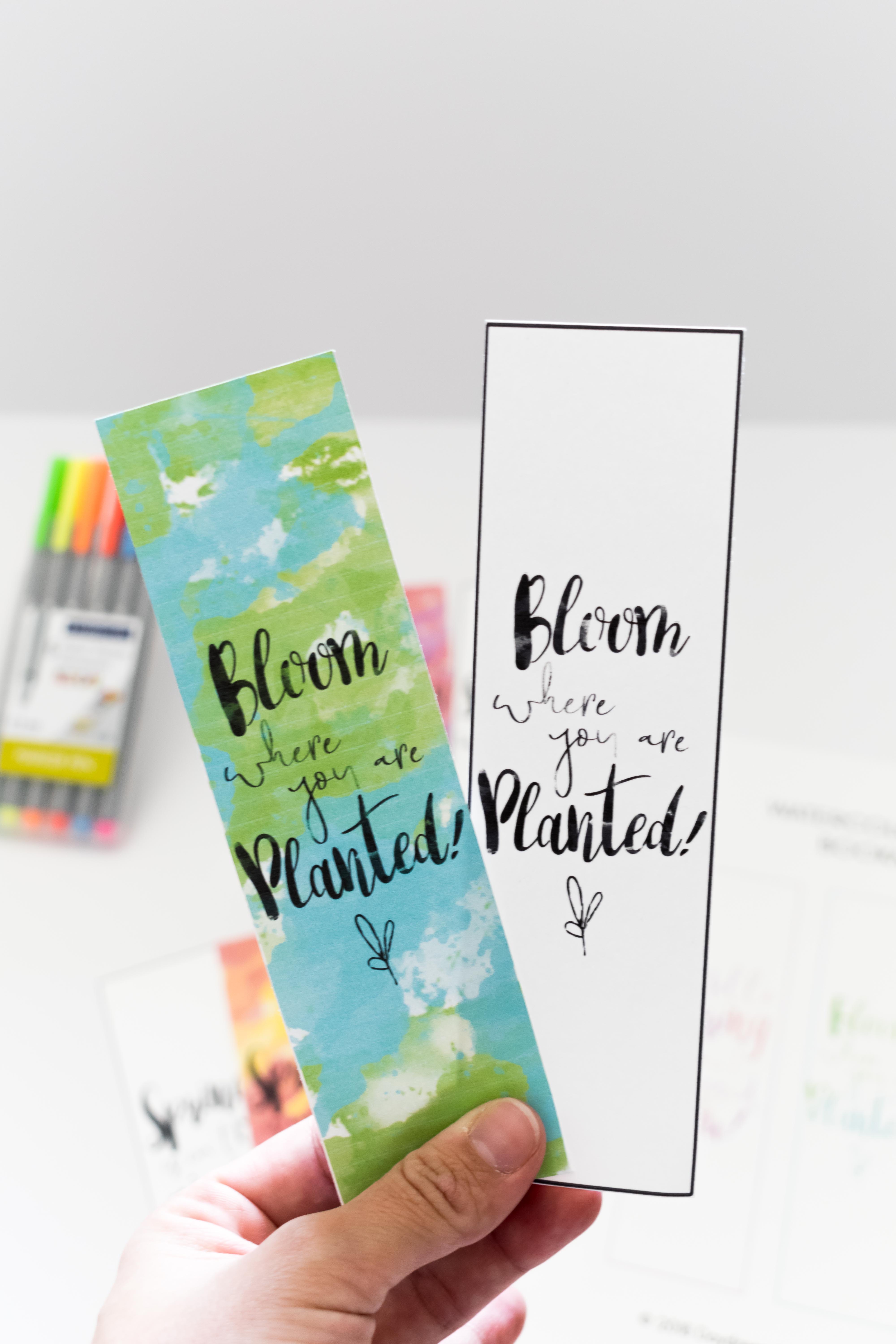 Hold on tight. These Watercolor Spring Bookmarks are absolutely beautiful! Use them for all of your books, or why not to give them to someone that loves reading and the spring season!!