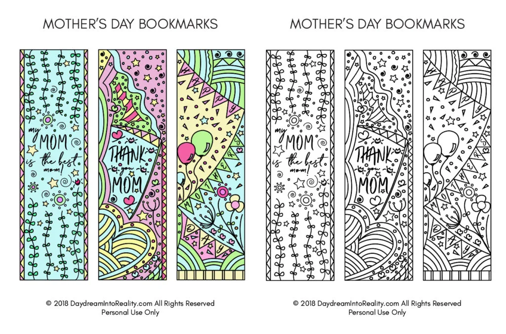 Mother's Day & Scripture Bookmark Templates - Wonder-Filled Days