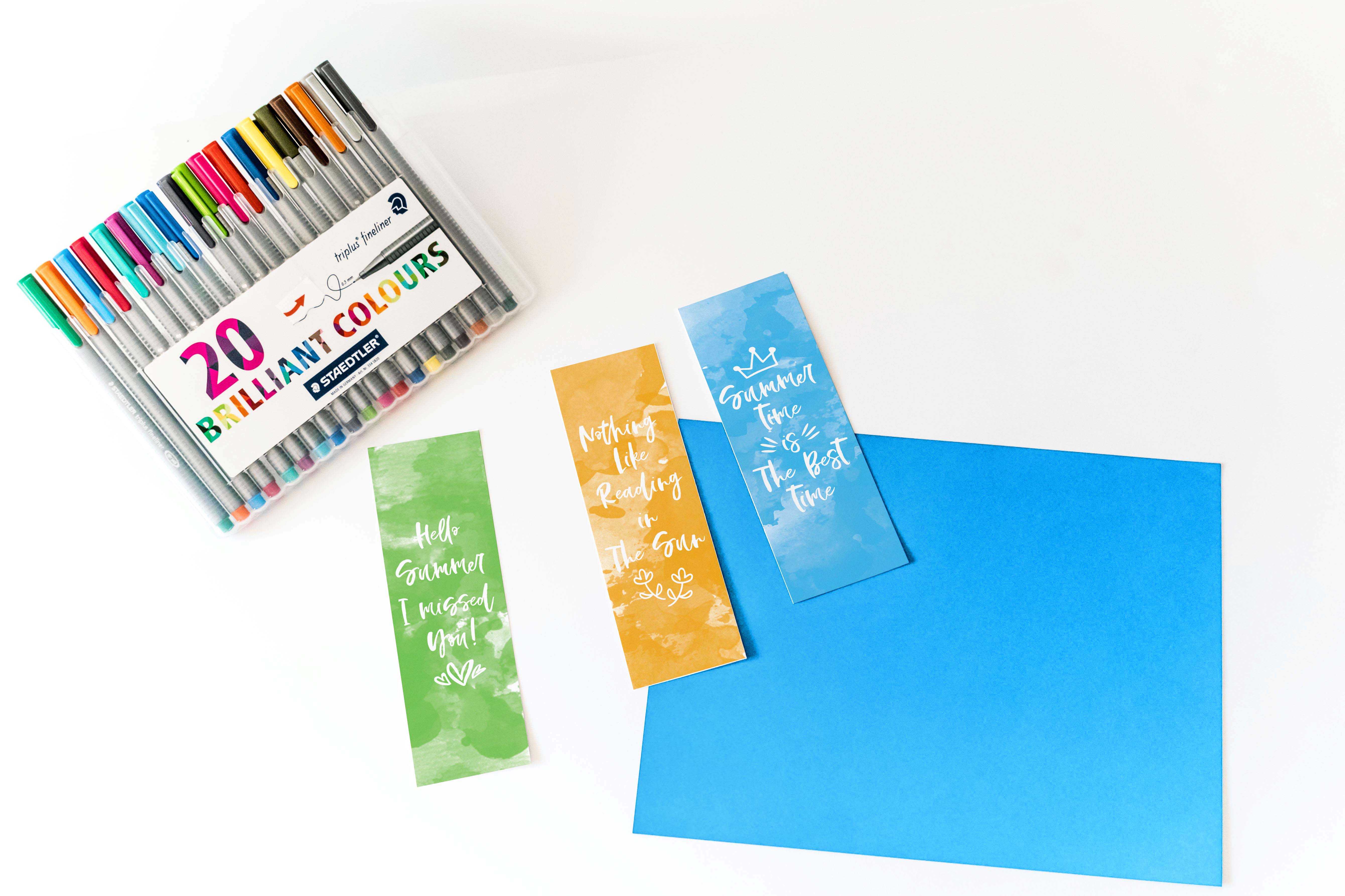 Get your books ready for summer with these adorable Free Watercolor Summer Bookmarks! After all, there's nothing better than reading a book under the sun!