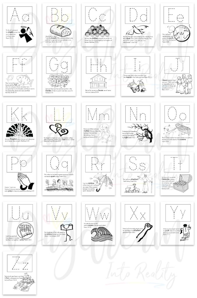 These Traceable Alphabet Cards with Bible Verses are so cute and one of a kind! Definitely your kids are going to love them!