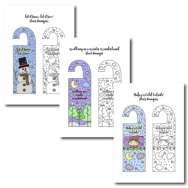 Winter Door Hangers