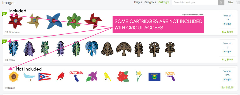 Cricut Cartridges Screenshot