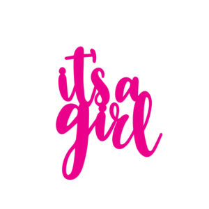 SVG Files_FREE SVG It a girl caketopper