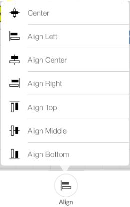 Alignment Icon + Options