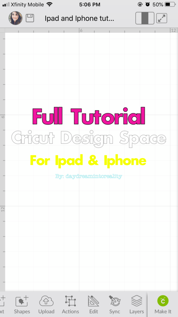 Iphone Screenshot Cricut Design Space App 