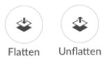 Flatten - Unflatten Icon