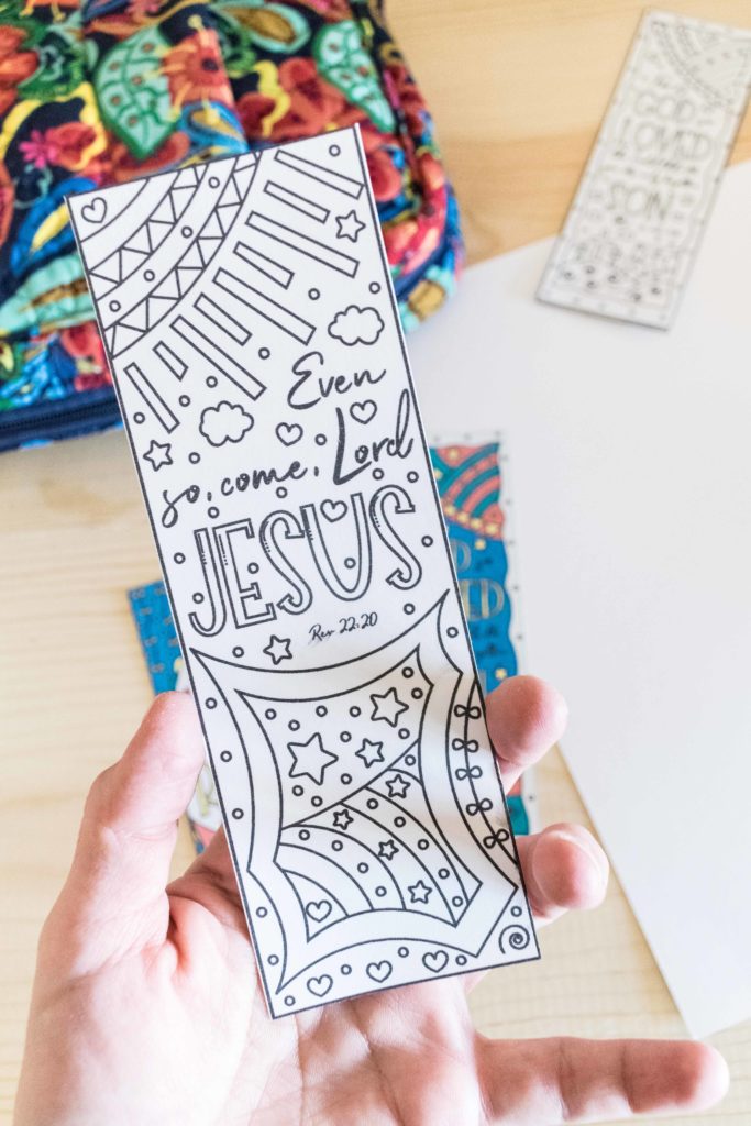 Even so, come, Lord Jesus Coloring Easter Bookmark
