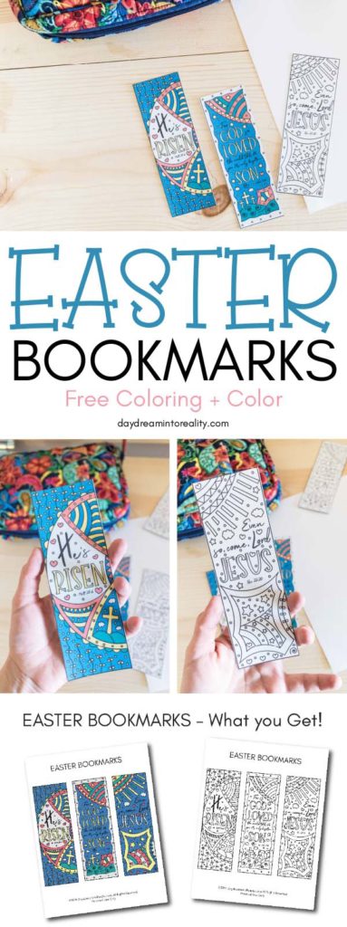 Today I have these beautiful Coloring Easter Bookmarks for you to download and share Christ with everyone around you. They are beautifully designed, and best of all 100% Christ-Centered.