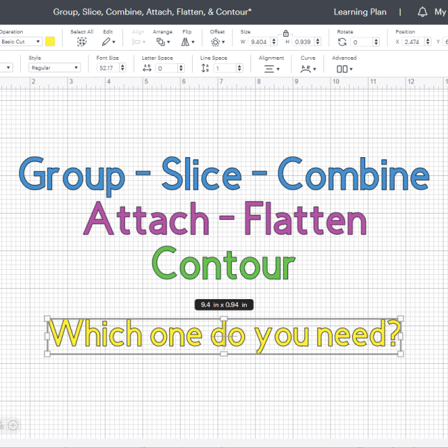 featured image for group slice combine attach flatten contour