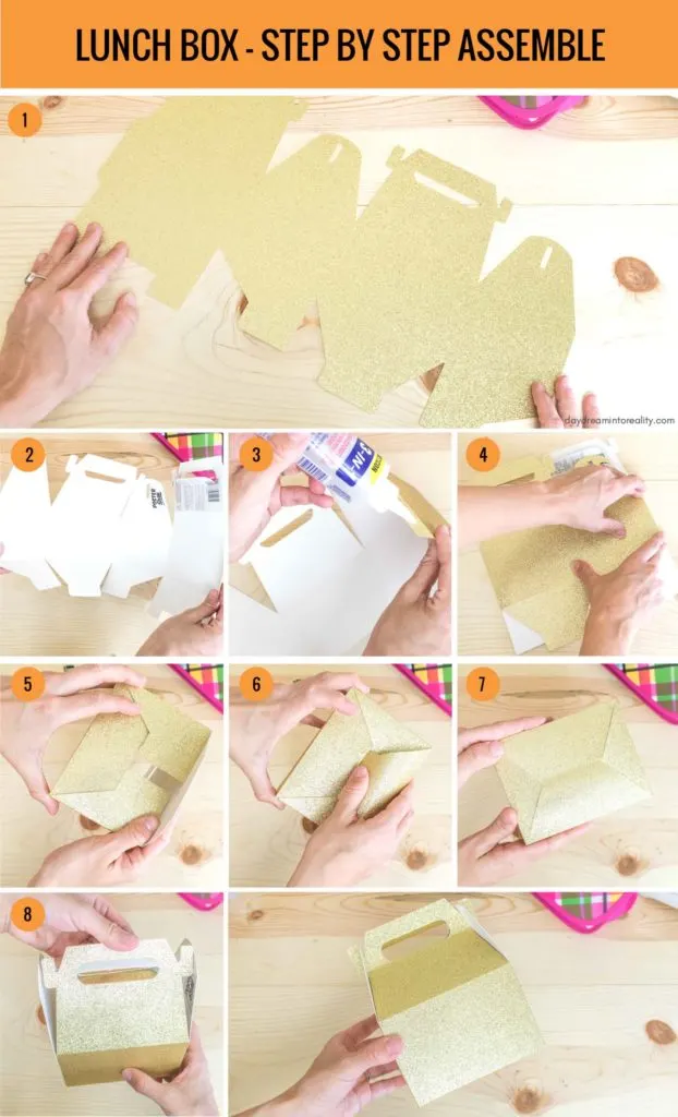 Lunch Box - Step by Step Assemble info-graphic 