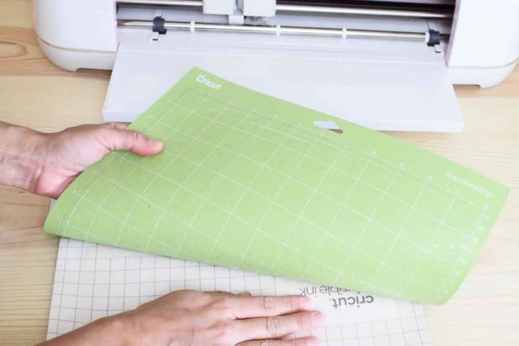 Remove Cricut Infusible Ink Transfer sheet from mat