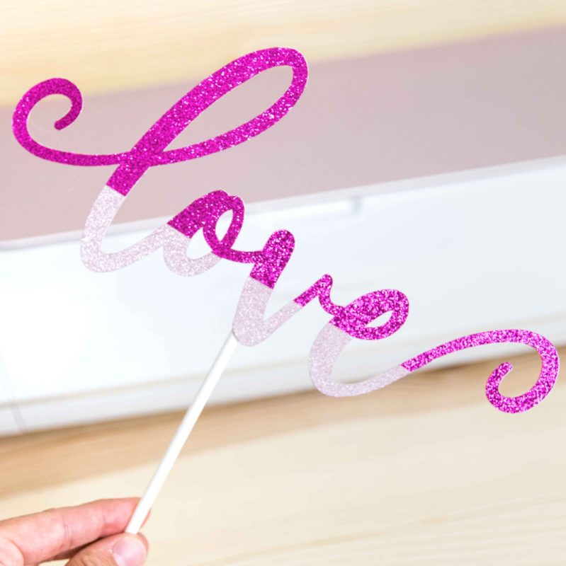 How to Make a Cake Topper Using Your Cricut - Too Much Love