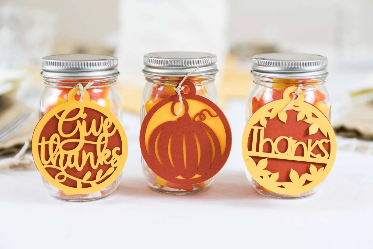 Fall Party Favors made with Cricut