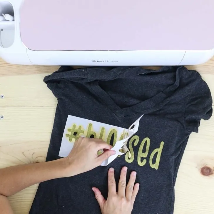 removing freezer paper after painting t-shirt