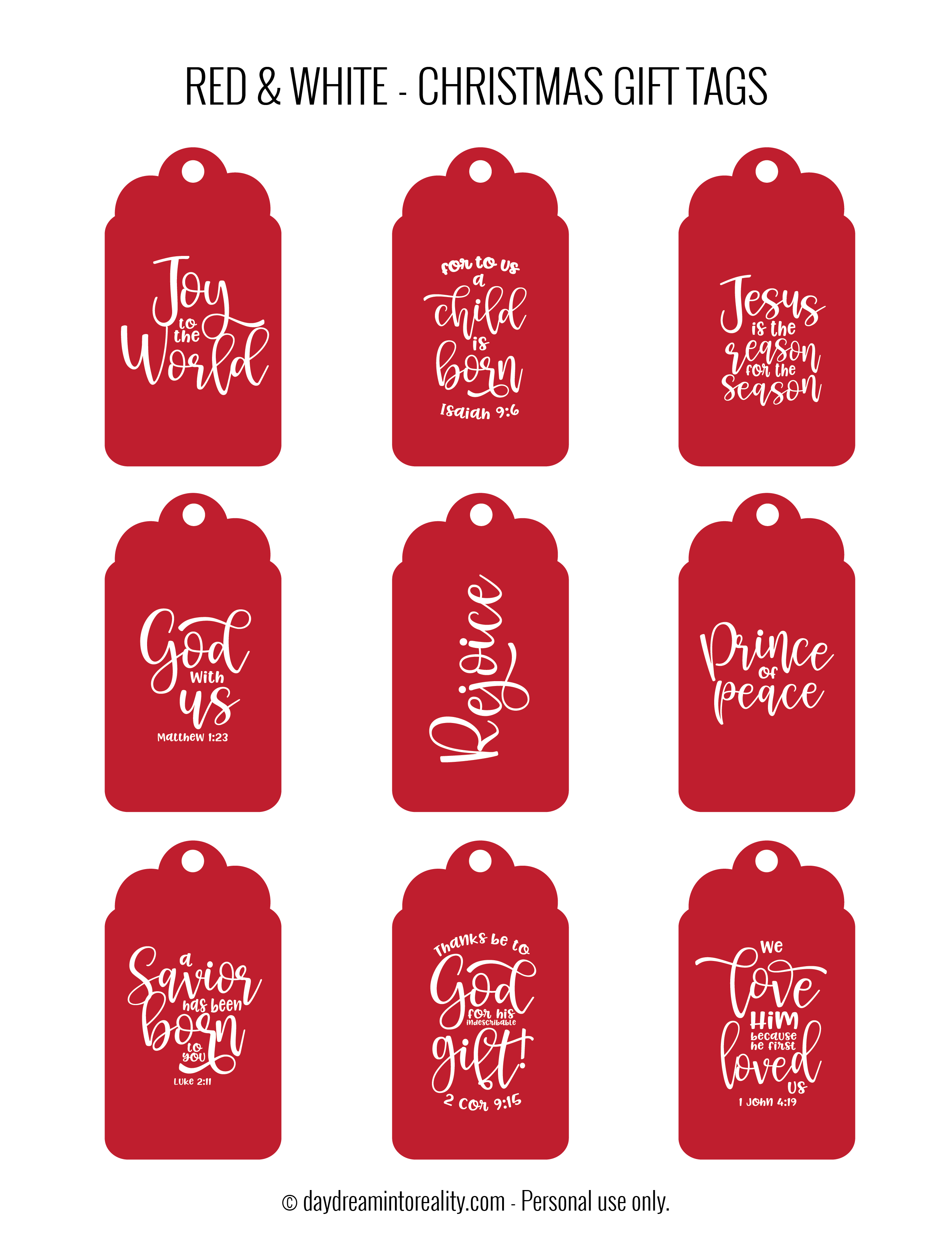 50 Free Printable Christmas Gift Tags Also Blank Templates Daydream Into Reality