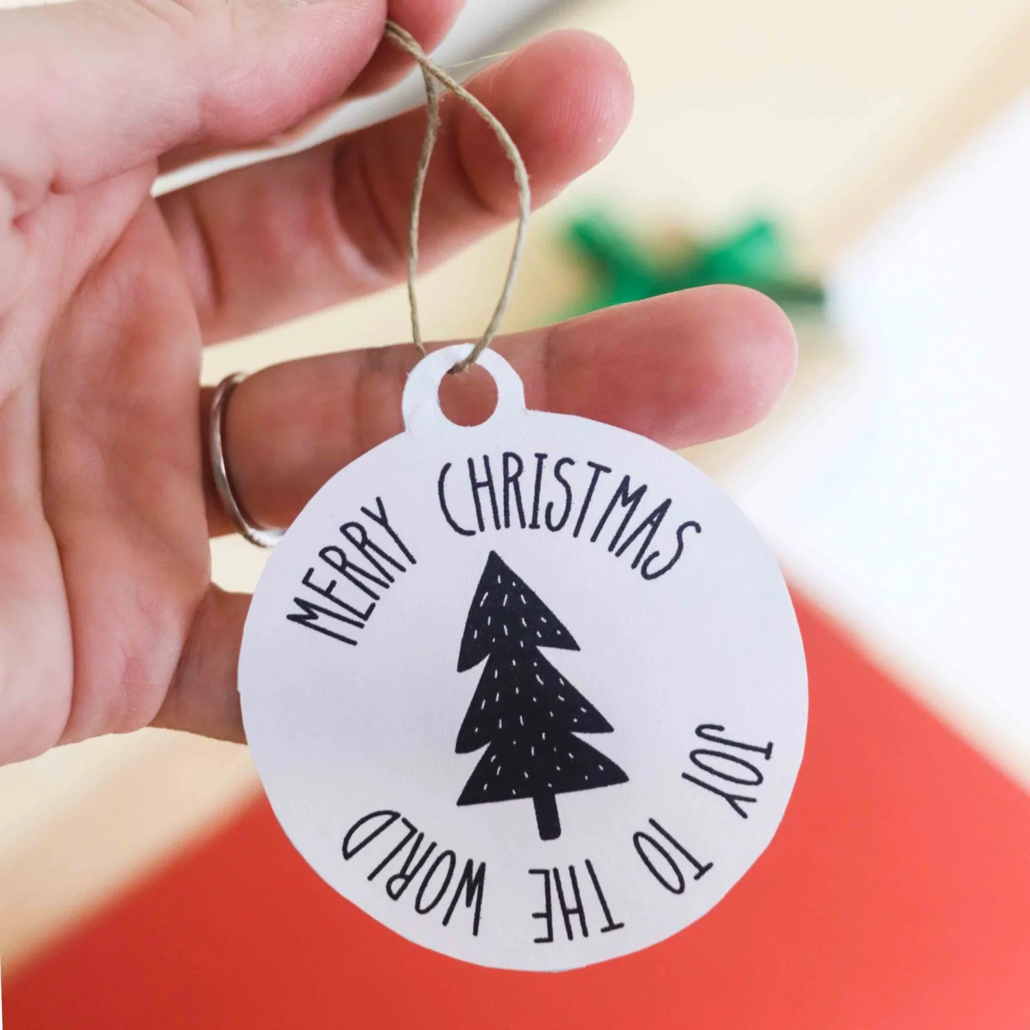 hemp cord to use with Christmas gift tags 