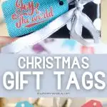 Christmas Gift Tags Free Printable - Pinterest Image