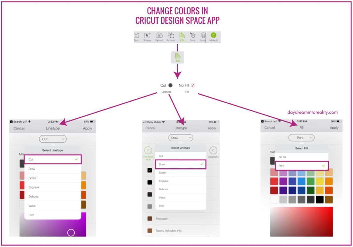 How to Add/Change colors in Cricut Design Space App (phone/ipad)