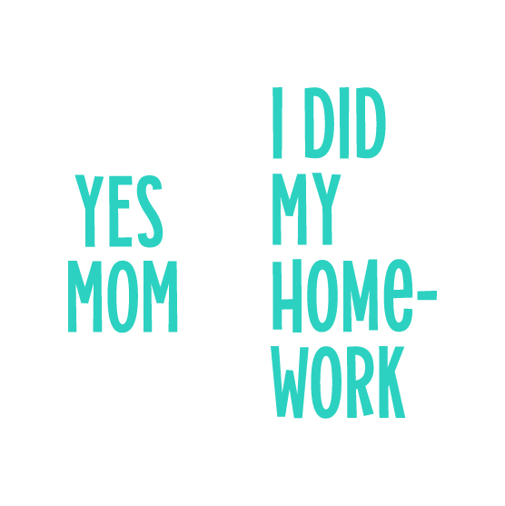 Funnys socks free SVG: Yes Mom I did my Homework