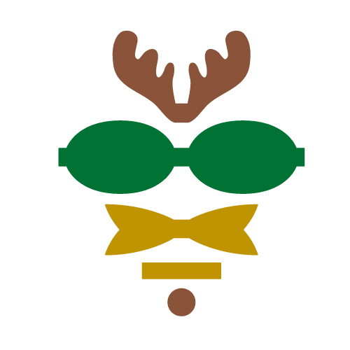 Reindeer Bow Free SVG