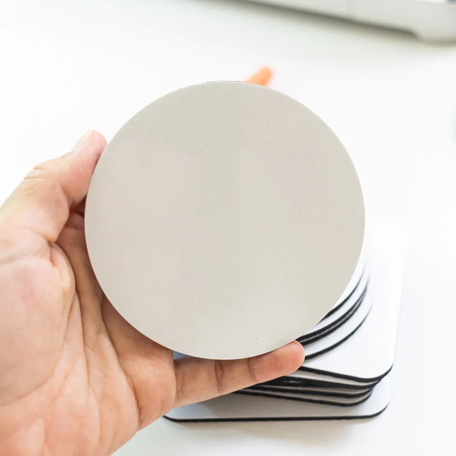 off brand circle infusible ink coaster