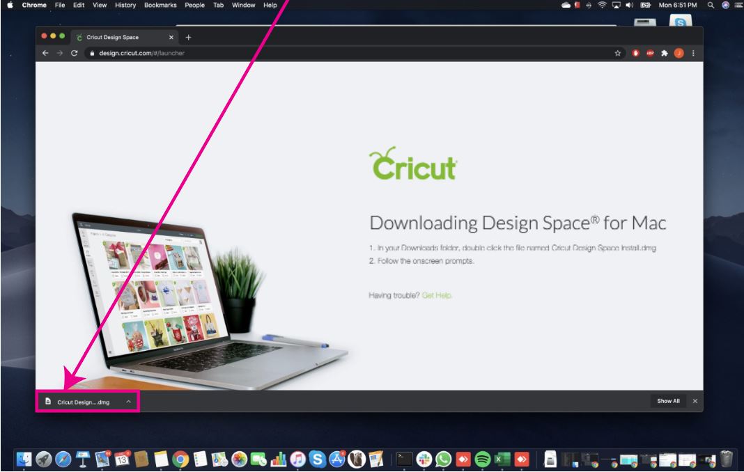 how to download cricut design space on a mac