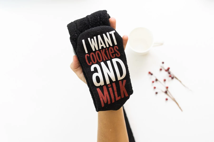 I want cookies and milk sock