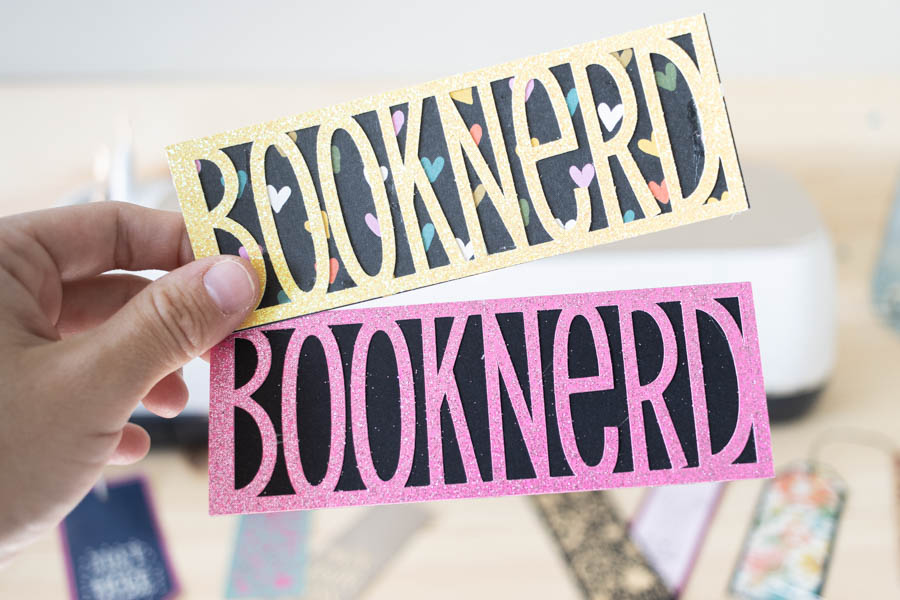 booknerd bookmarks with Cricut