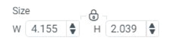 "size" icon in Cricut Design Space