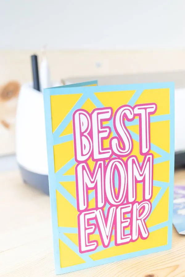 front of mother's day card design