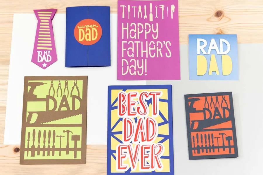 DIY Father's Day Cards with Cricut  Free SVG Templates – Daydream Into  Reality