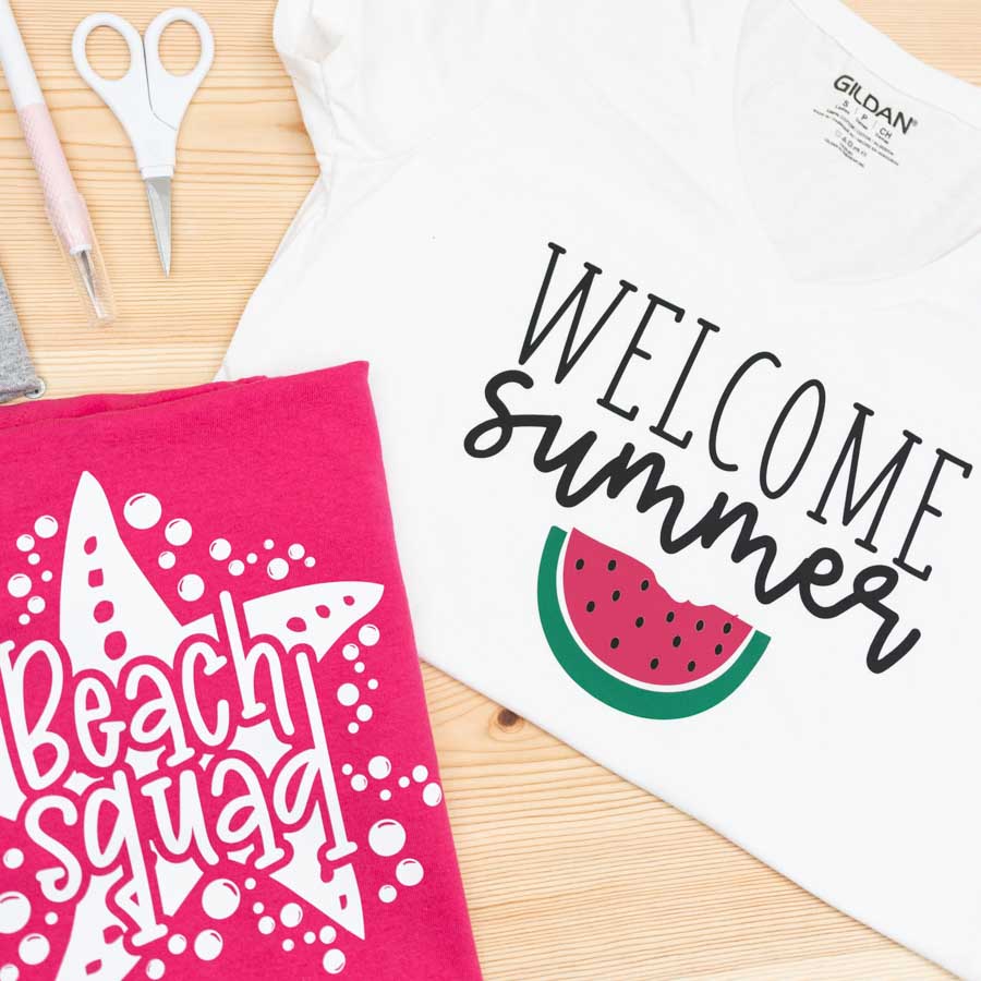 DIY Summer T-Shirts Using a Cricut! ⋆ The Quiet Grove