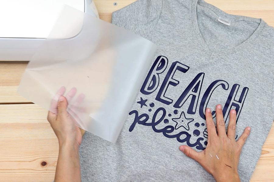 beach please t-shirt made with cricut