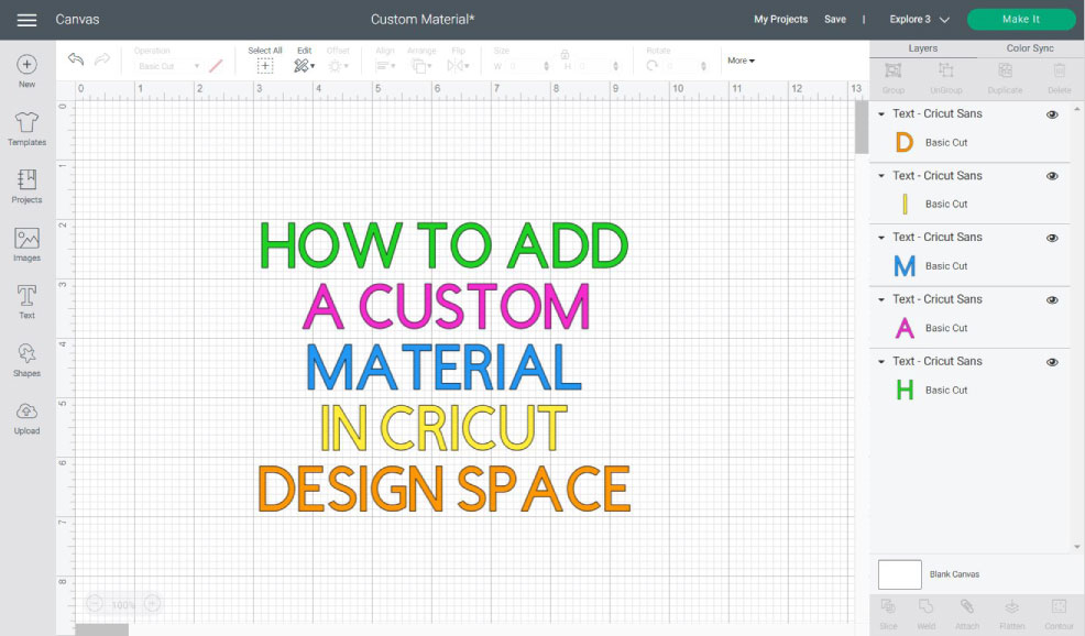 adding a custom material featured image
