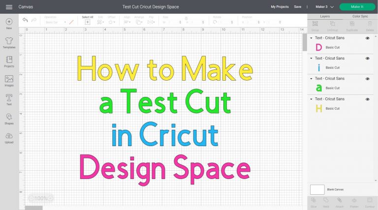 How To Make a Test Cut with your Cricut Machine – Daydream Into Reality