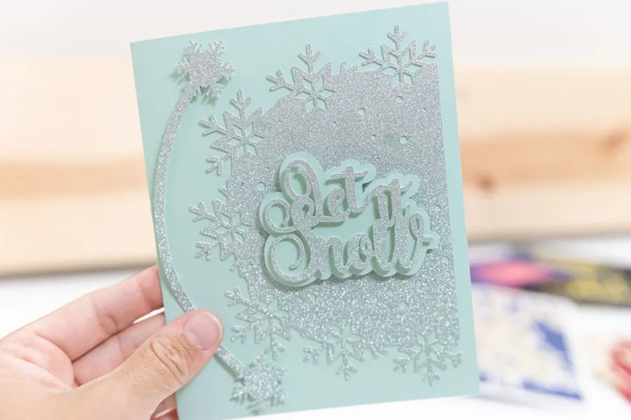 let it snow card different angle 2