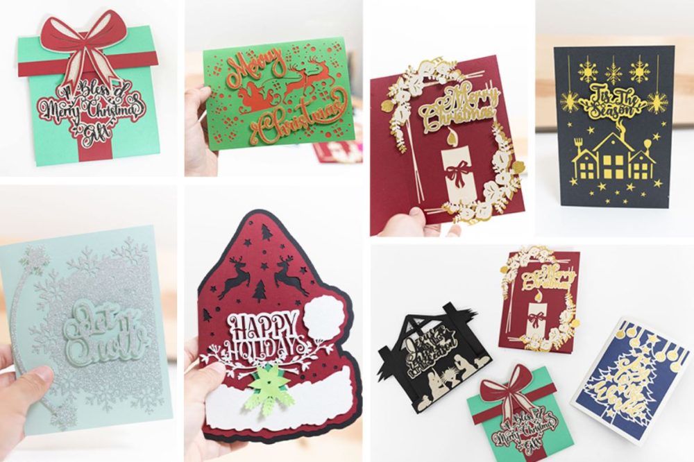 Cricut Christmas Cards Ideas Free SVG Templates Daydream Into Reality