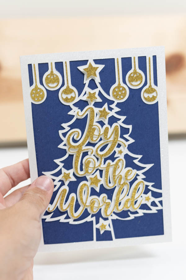 joy to the world Christmas card front