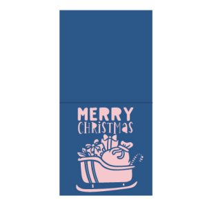 merry christmas card square free svg