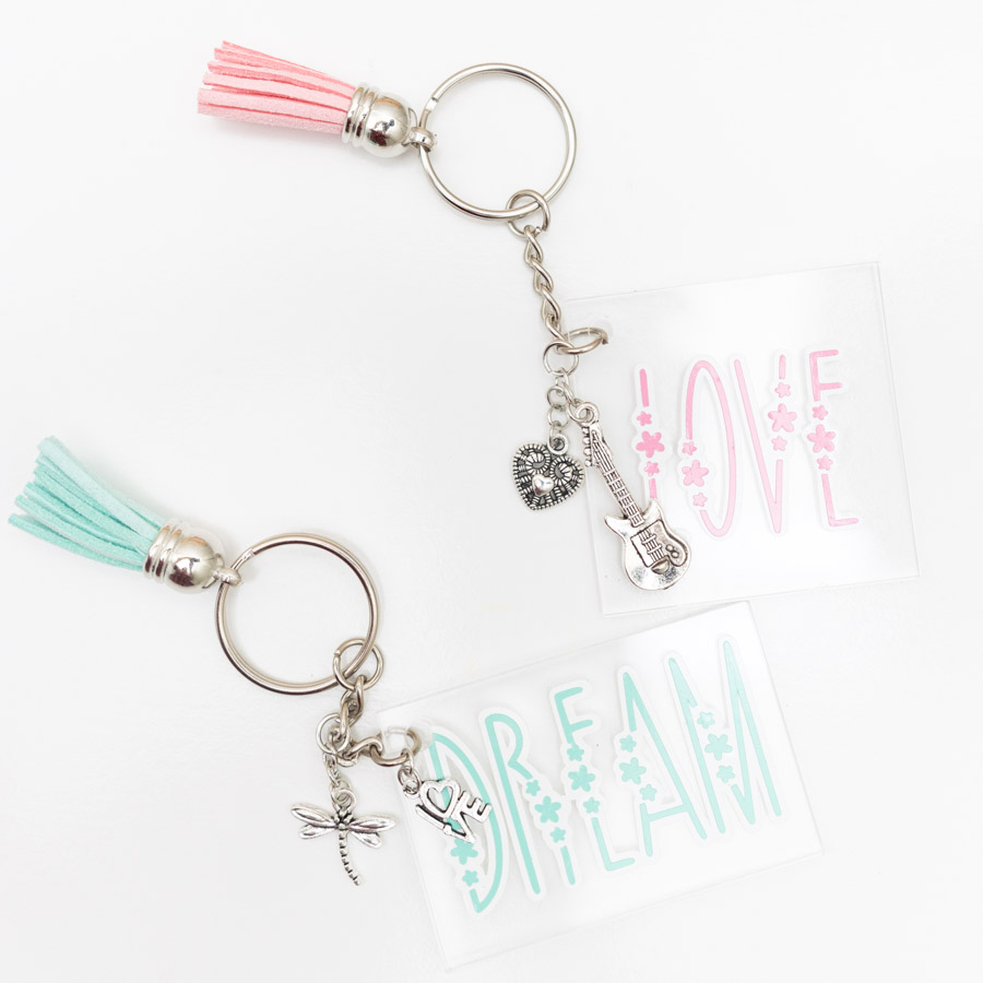 love and dream keychains
