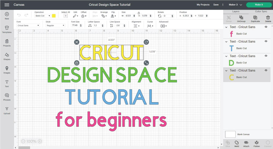 cricut design space tutorial for beginners featured images