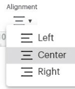 "Alignment" icon in Cricut Design Space