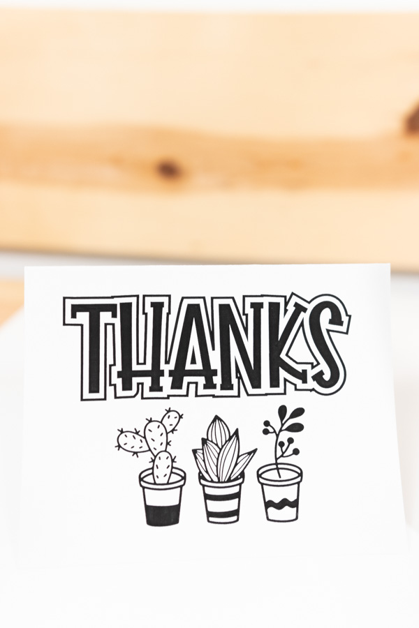 thanks with plants