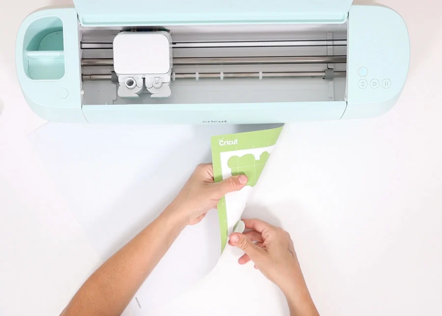 removing white cardstock from cricut mat