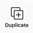 duplicate icon in cricut design space app