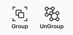 group ungroup icon in design space