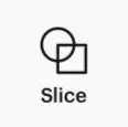 slice icon in cricut design space app